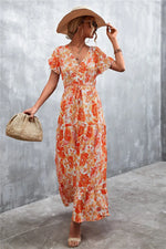 Robe Longue Champêtre Fleurie - Vignette | Dame Fleur