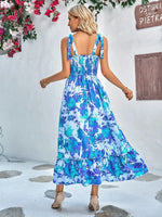 Robe Longue d'Eté à Fleurs pour Femme Boho - Vignette | Dame Fleur