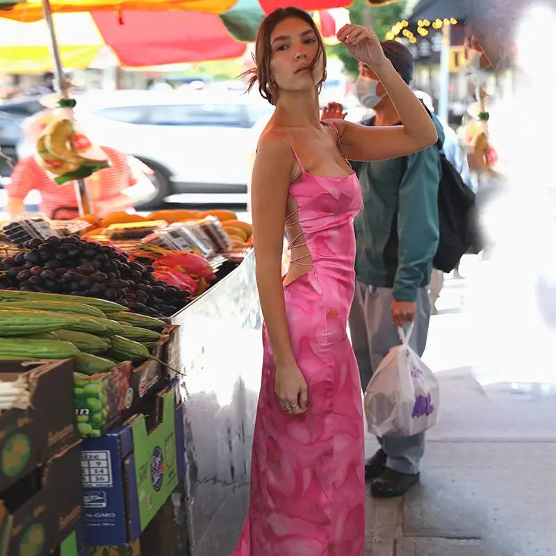 Robe Longue d’Eté Fleurie | Dame Fleur