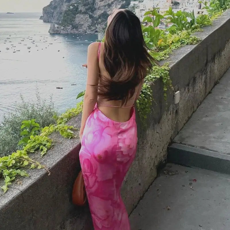 Robe Longue d’Eté Fleurie | Dame Fleur