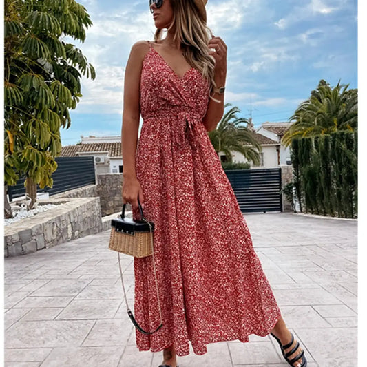 Robe Longue Eté Fleurie | Dame Fleur
