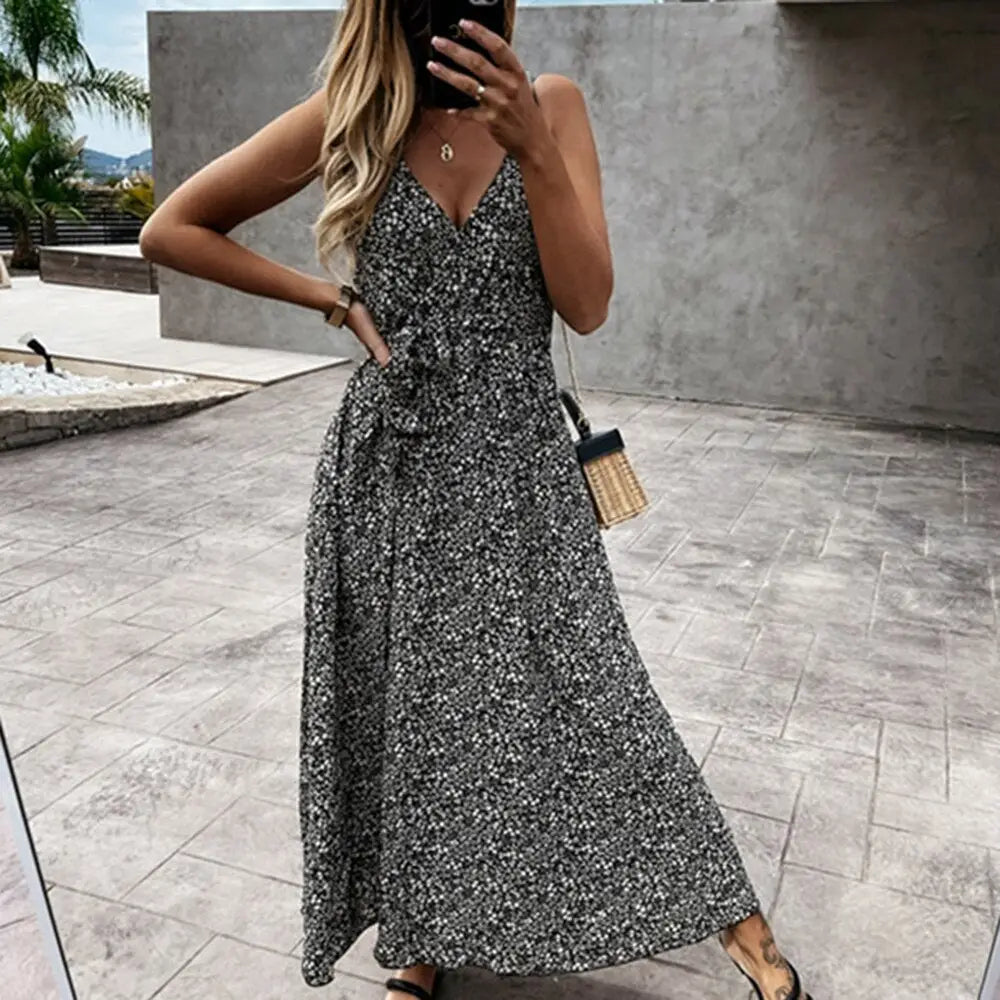 Robe Longue Eté Fleurie | Dame Fleur