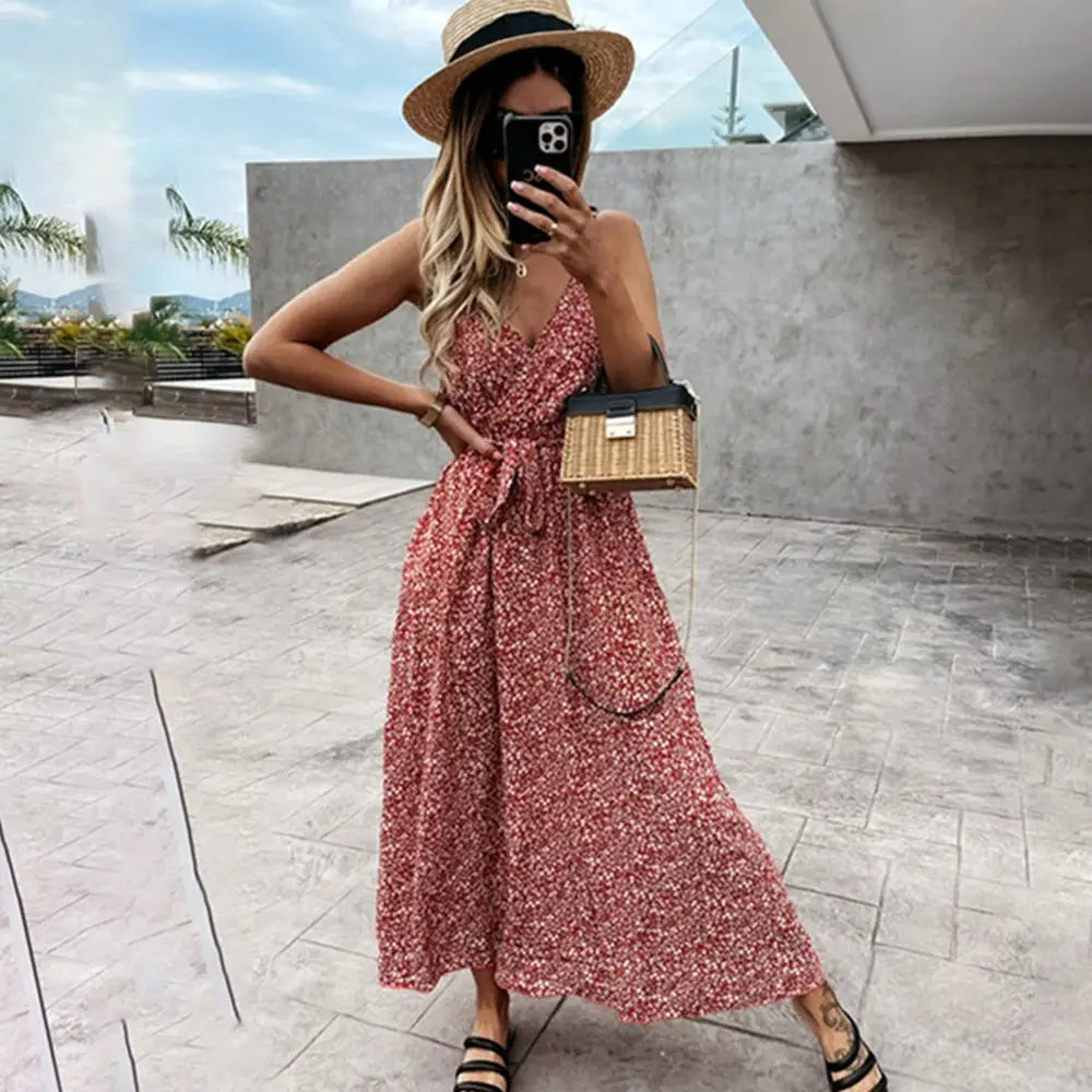 Robe Longue Eté Fleurie | Dame Fleur