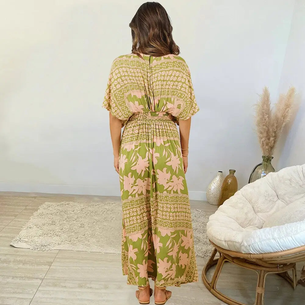 Robe Longue Eté Grande Taille | Dame Fleur
