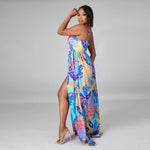 Robe Longue Fendue Eté - Vignette | Dame Fleur