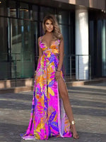 Robe Longue Fendue Eté - Vignette | Dame Fleur