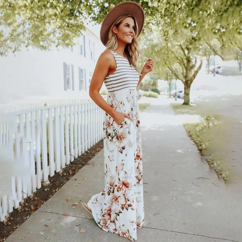 Robe Longue Fleurie | Dame Fleur