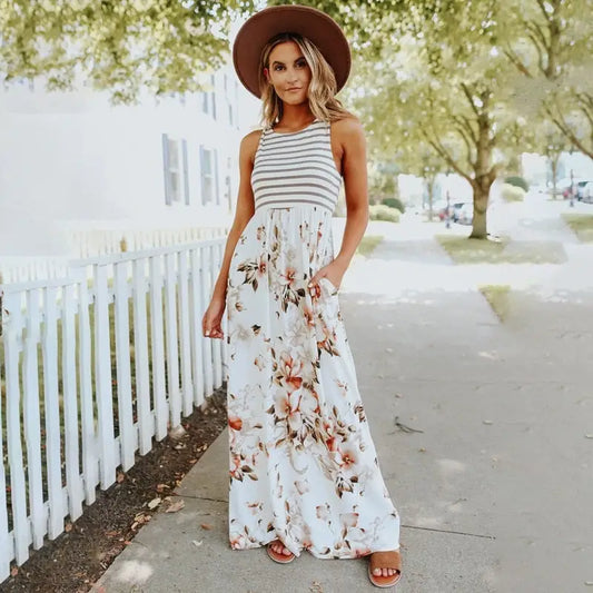 Robe Longue Fleurie | Dame Fleur