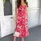 Robe Longue Fleurie à Bretelle | Dame Fleur