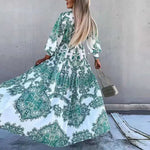 Robe Longue Fleurie Bohème - Vignette | Dame Fleur