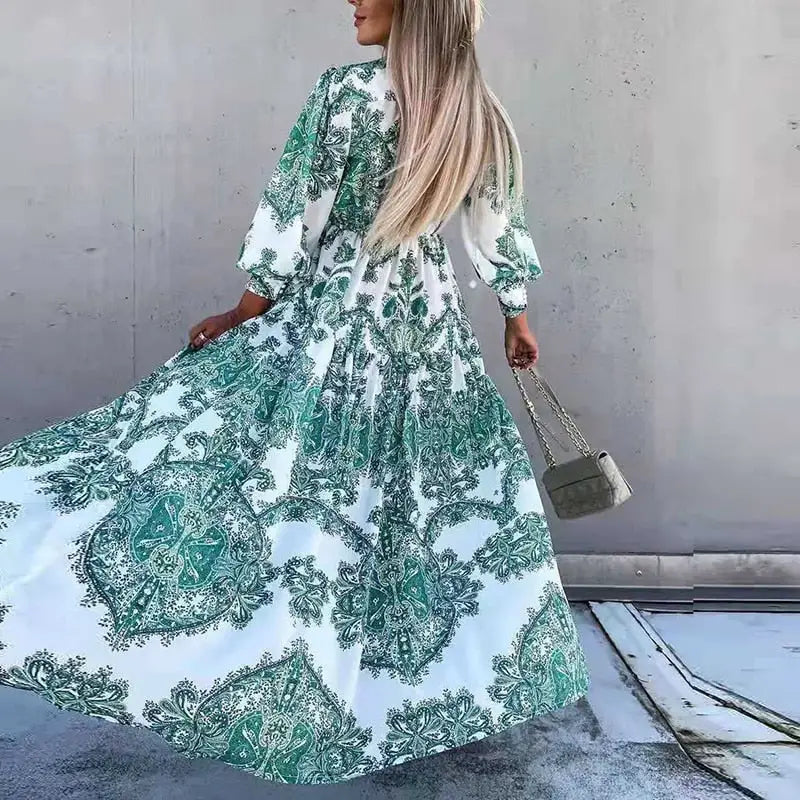 Robe Longue Fleurie Bohème | Dame Fleur