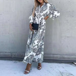 Robe Longue Fleurie Bohème - Vignette | Dame Fleur