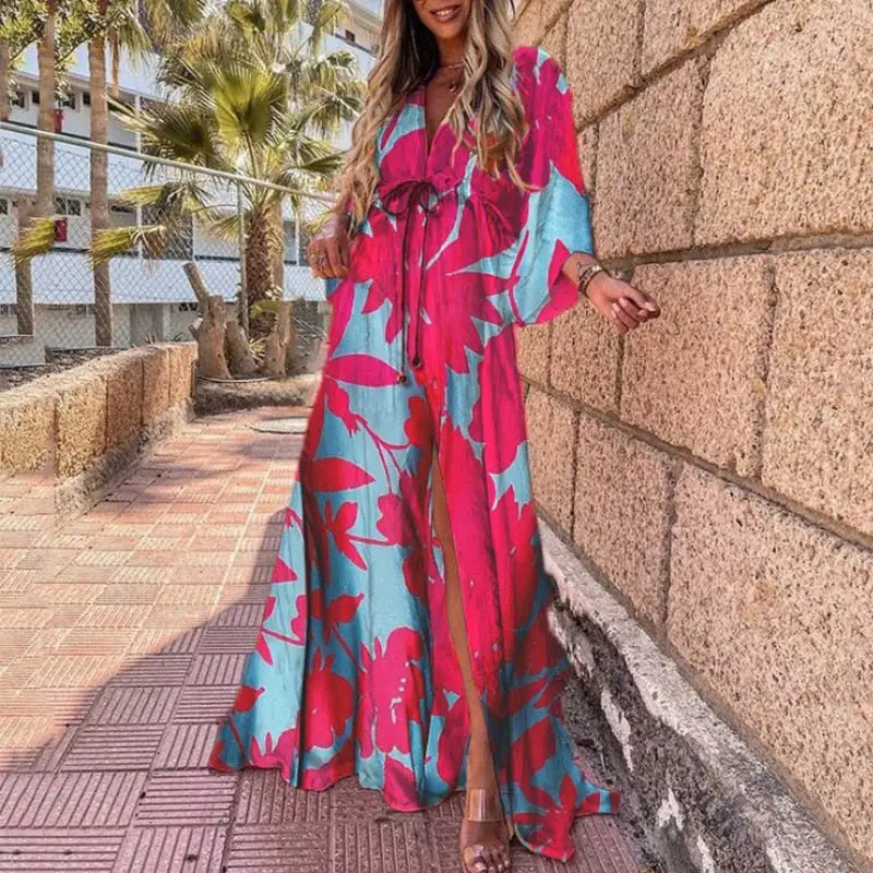 Robe Longue Fleurie Bohème | Dame Fleur
