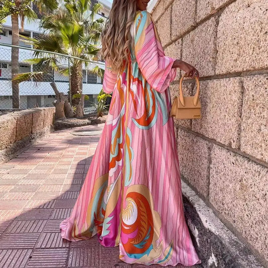 Robe Longue Fleurie Bohème | Dame Fleur