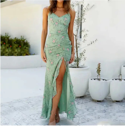 Robe Longue Fleurie Bohème Chic | Dame Fleur