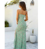 Robe Longue Fleurie Bohème Chic - Vignette | Dame Fleur