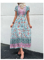 Robe Longue Fleurie Champêtre - Vignette | Dame Fleur