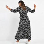 Robe Longue Fleurie Chemise - Vignette | Dame Fleur