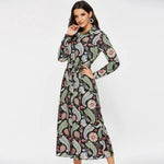 Robe Longue Fleurie Chemisier Vintage - Vignette | Dame Fleur
