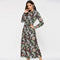 Robe Longue Fleurie Chemisier Vintage | Dame Fleur