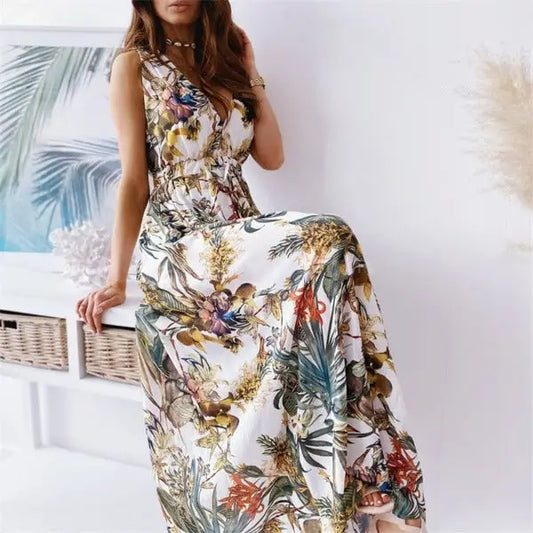 Robe Longue Fleurie Chic | Dame Fleur