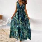 Robe Longue Fleurie Chic - Vignette | Dame Fleur