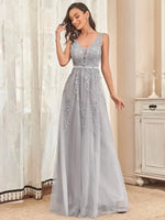 Robe Longue Fleurie Demoiselle d'Honneur - Vignette | Dame Fleur