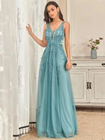 Robe Longue Fleurie Demoiselle d'Honneur - Vignette | Dame Fleur