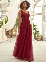 Robe Longue Fleurie Demoiselle d'Honneur - Vignette | Dame Fleur