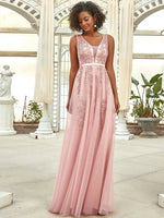 Robe Longue Fleurie Demoiselle d'Honneur - Vignette | Dame Fleur