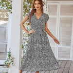 Robe Longue Fleurie en Mousseline pour Femme - Vignette | Dame Fleur