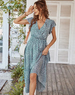Robe Longue Fleurie en Mousseline pour Femme - Vignette | Dame Fleur