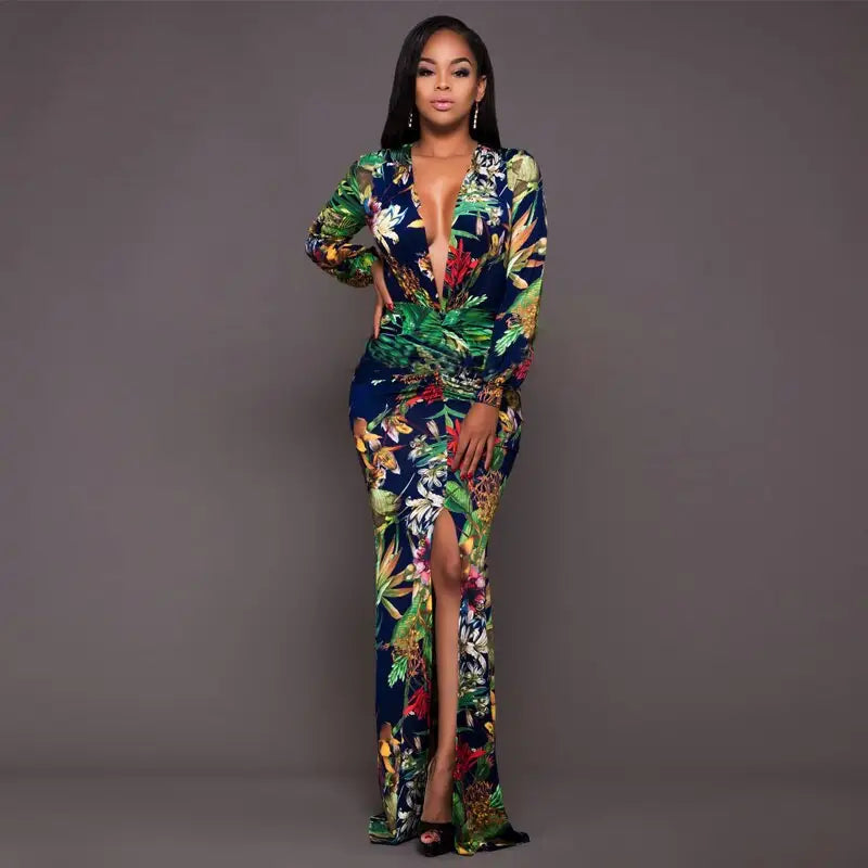 Robe Longue Fleurie Mariage | Dame Fleur