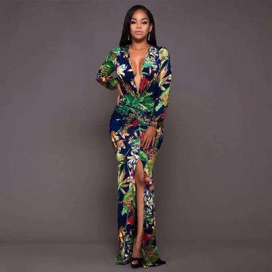 Robe Longue Fleurie Mariage | Dame Fleur