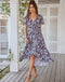 Robe Longue Fleurie Mousseline | Dame Fleur