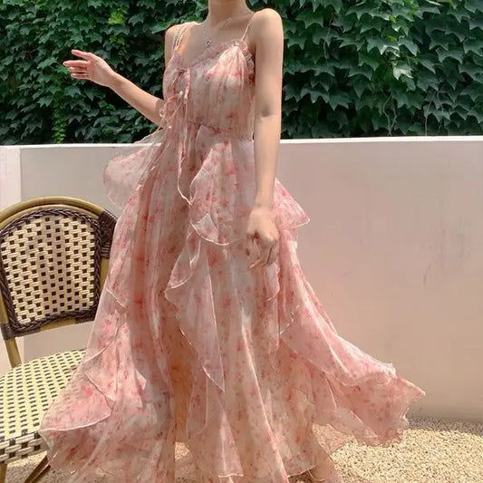 Robe Longue Fleurie Romantique | Dame Fleur
