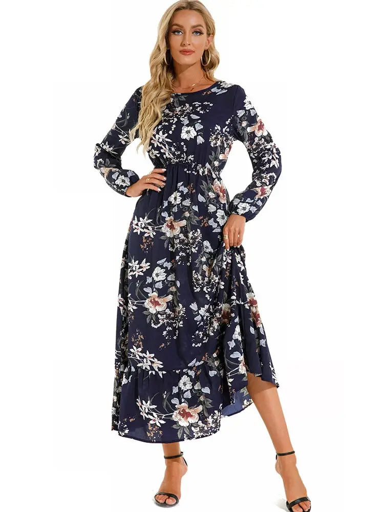 Robe Longue Fleurie Style Bohème | Dame Fleur