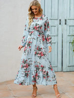 Robe Longue Fleurie Style Bohème - Vignette | Dame Fleur