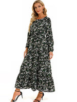 Robe Longue Fleurie Style Bohème - Vignette | Dame Fleur