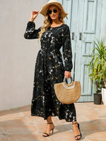 Robe Longue Fleurie Style Bohème - Vignette | Dame Fleur