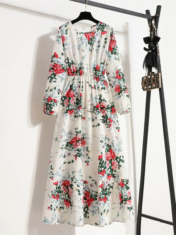 Robe Longue Fleurie Style Bohème | Dame Fleur