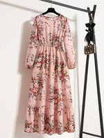 Robe Longue Fleurie Style Bohème - Vignette | Dame Fleur