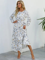 Robe Longue Fleurie Style Bohème - Vignette | Dame Fleur