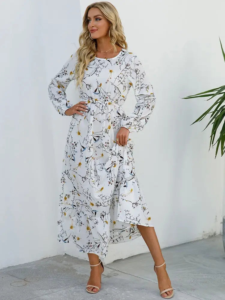 Robe Longue Fleurie Style Bohème | Dame Fleur