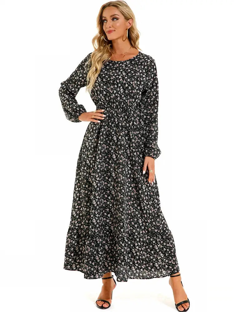 Robe Longue Fleurie Style Bohème | Dame Fleur
