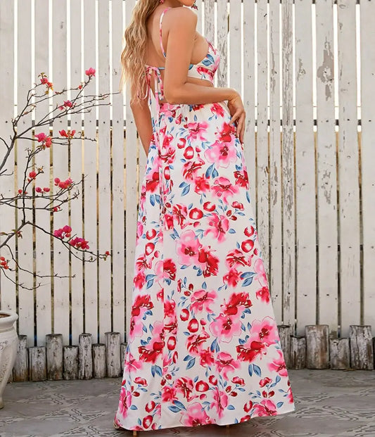 Robe Longue Fleurie Style Habillé | Dame Fleur