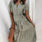Robe longue Fleurie Verte | Dame Fleur