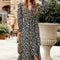 Robe Longue Fleurs Manches Longues | Dame Fleur