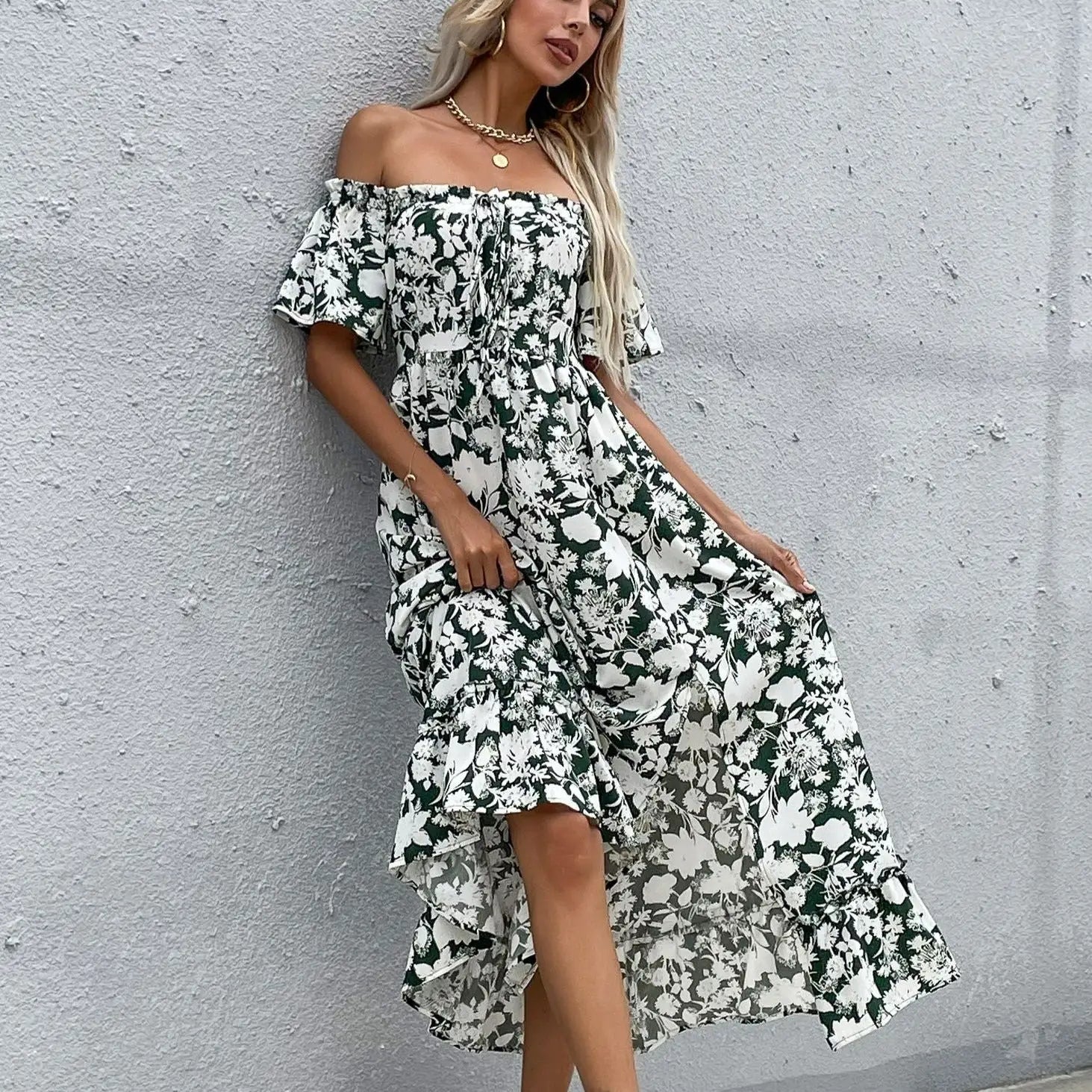 Robe Longue Fluide Fleurie Chic | Dame Fleur