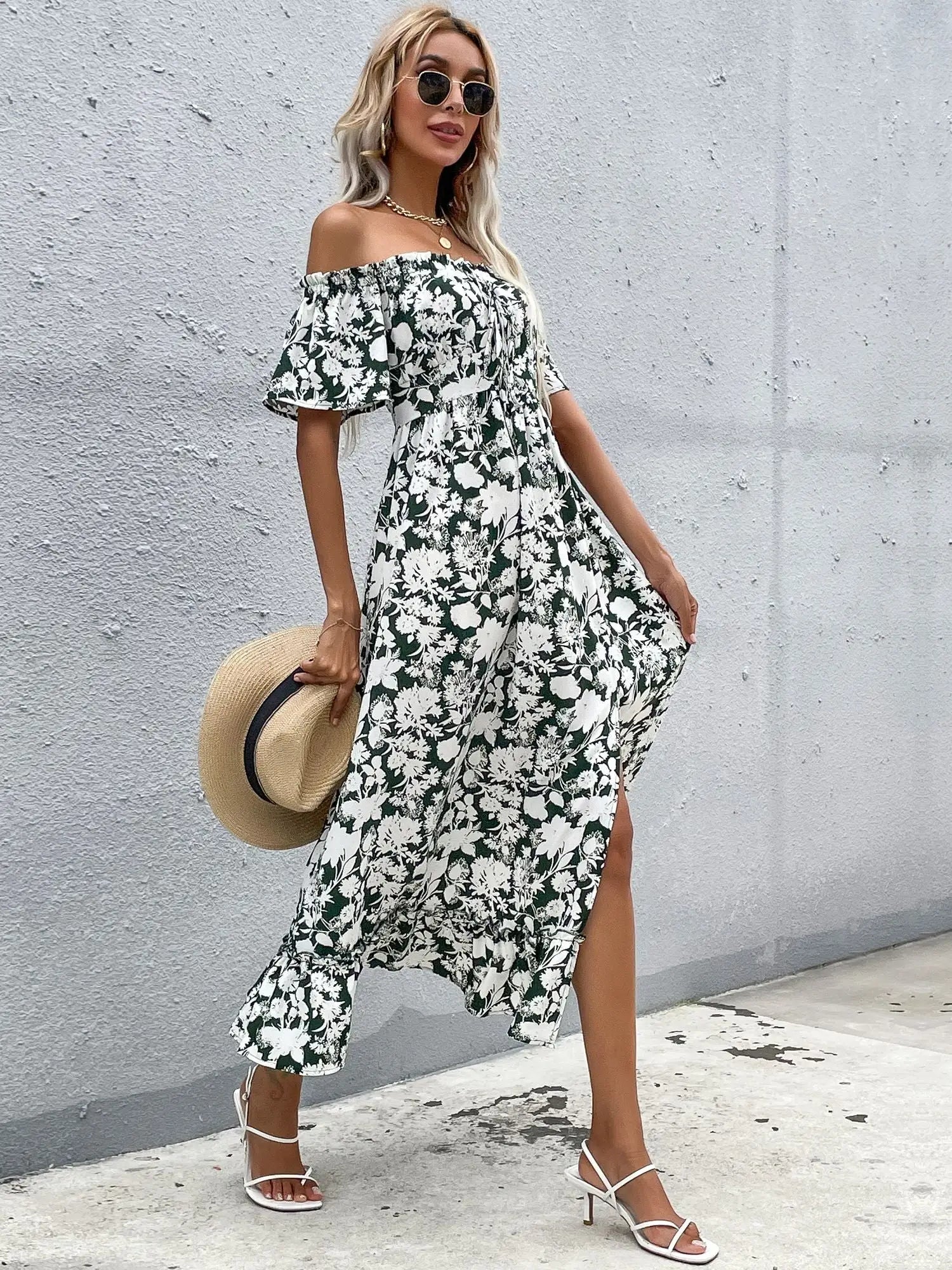 Robe Longue Fluide Fleurie Chic | Dame Fleur